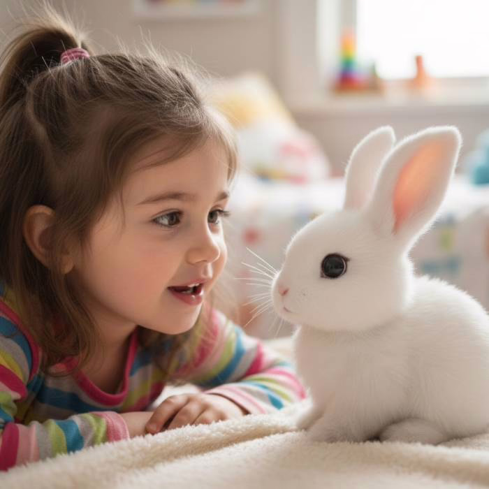The Rabsy bunny wakes up and says hello